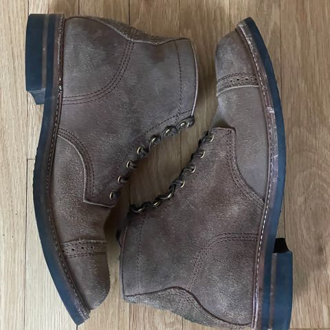 John Lofgren Combat Boots in Horween Natural Chromexcel Roughout