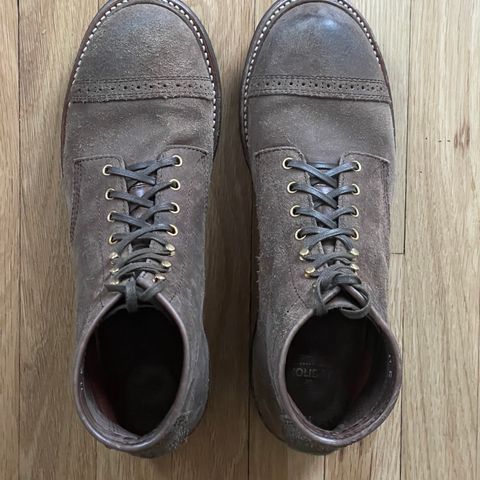 John Lofgren Combat Boots in Horween Natural Chromexcel Roughout