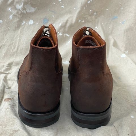 View photo of Viberg Service Boot BCT in C.F. Stead Snuff Waxy Commander Suede