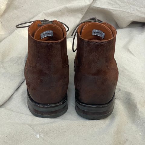 View photo of Viberg Service Boot BCT in C.F. Stead Snuff Waxy Commander Suede