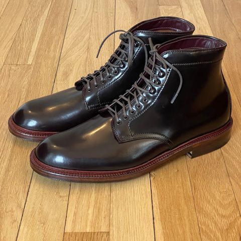 Alden x Leffot Villager Boot in Horween Color 8 Shell Cordovan
