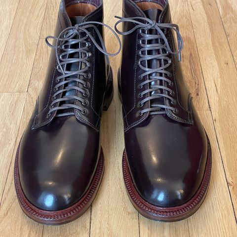 Alden x Leffot Villager Boot in Horween Color 8 Shell Cordovan