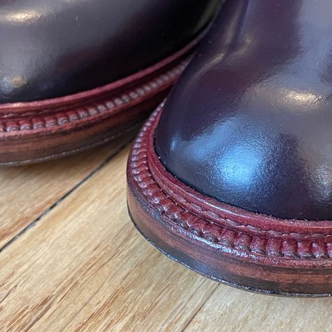 Alden x Leffot Villager Boot in Horween Color 8 Shell Cordovan