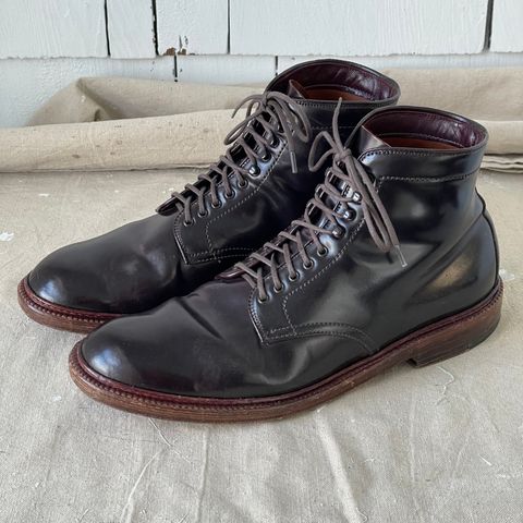 Alden x Leffot Villager Boot in Horween Color 8 Shell Cordovan