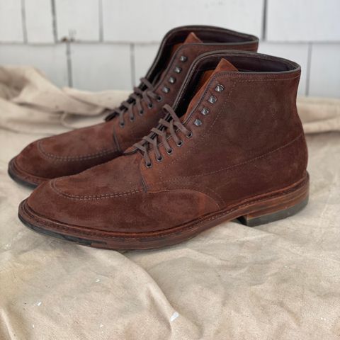 View photo of Alden x Brick + Mortar “Okanagan” Indy in Horween Tobacco Chamois Roughout