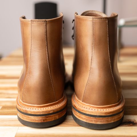 View photo of Oak Street Bootmakers Lakeshore Boot in Horween Natural Chromexcel