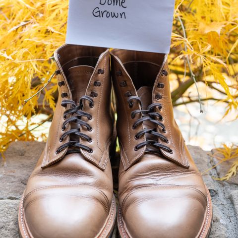 View photo of Oak Street Bootmakers Lakeshore Boot in Horween Natural Chromexcel