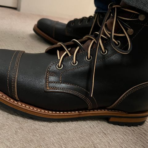Truman Cap Toe Boot in Horween Java Waxed Flesh