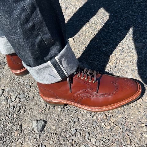 Alden Wingtip Boot in Madison Brown Calfskin