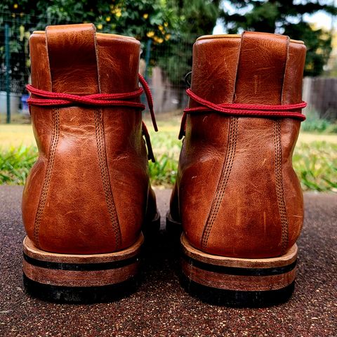 Viberg Hiker in Horween Natural Dublin