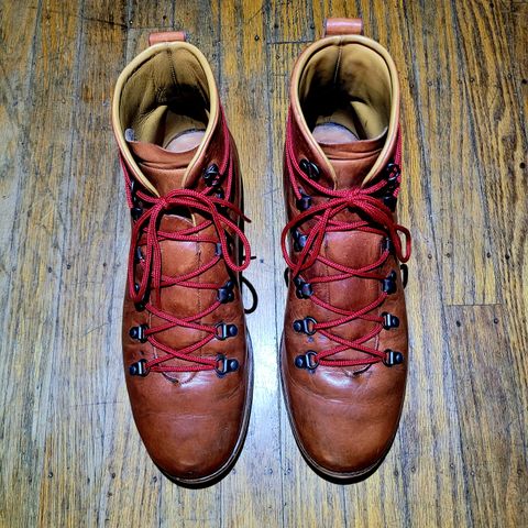 View photo of Viberg Hiker in Horween Natural Dublin