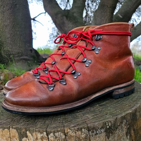 View photo of Viberg Hiker in Horween Natural Dublin