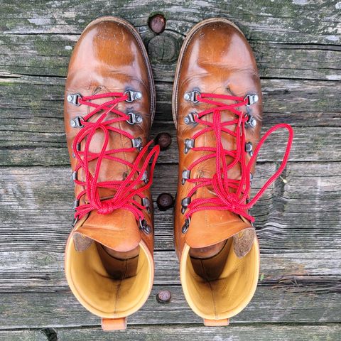 View photo of Viberg Hiker in Horween Natural Dublin