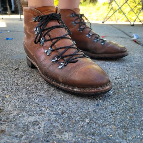 View photo of Viberg Hiker in Horween Natural Dublin