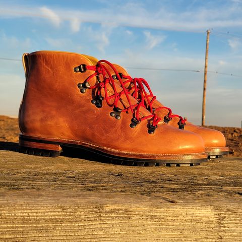 Viberg Hiker in Horween Natural Dublin