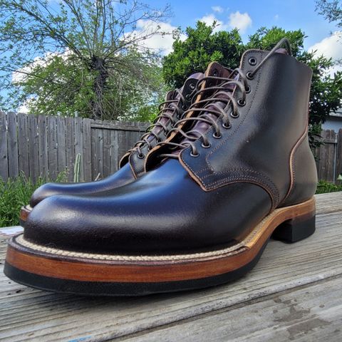 Viberg Service Boot in Horween Brown Waxed Flesh