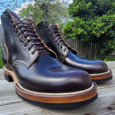 Viberg Service Boot in Horween Brown Waxed Flesh