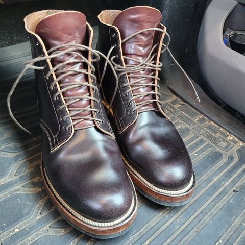 View photo of Viberg Service Boot in Horween Brown Waxed Flesh