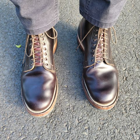 View photo of Viberg Service Boot in Horween Brown Waxed Flesh