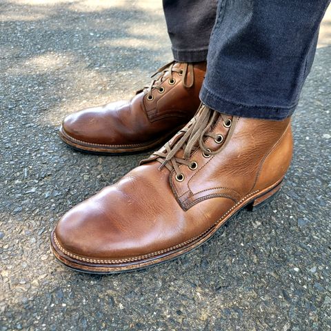 View photo of Viberg Service Boot in Horween Natural Chromexcel