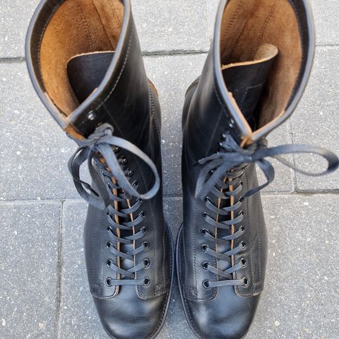 Clinch Gary Boots in Black Overdyed Horsebutt
