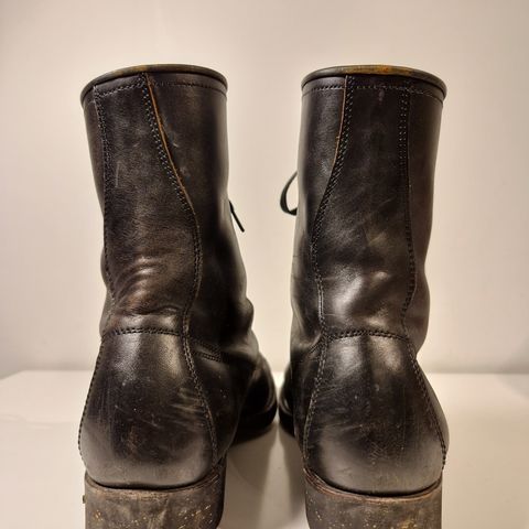 Clinch Gary Boots in Black Overdyed Horsebutt
