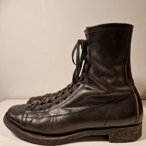 Clinch Gary Boots in Black Overdyed Horsebutt