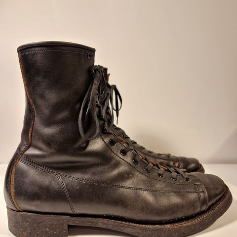 Clinch Gary Boots in Black Overdyed Horsebutt