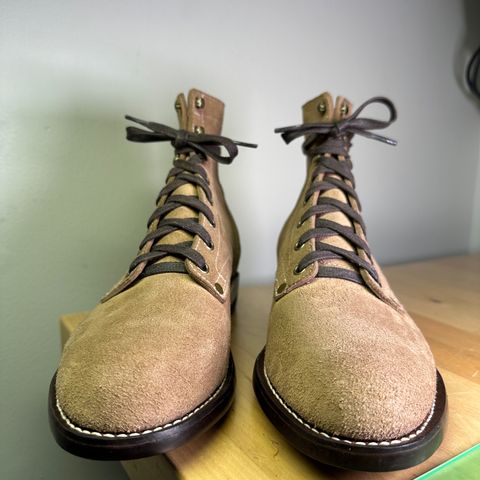 CopperyFoil Service Boot in Horween Marine Field Roughout