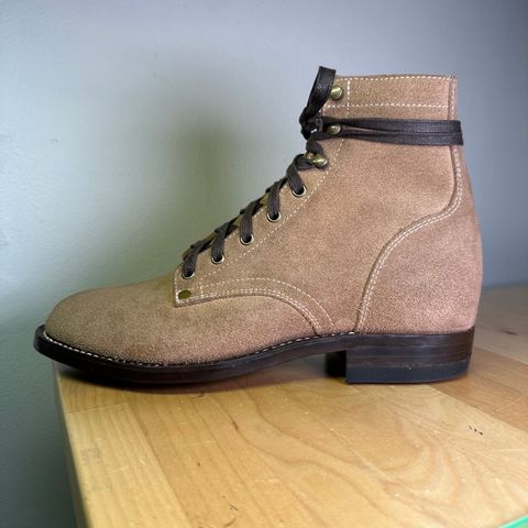 CopperyFoil Service Boot in Horween Marine Field Roughout
