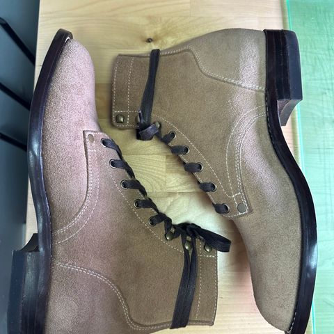 CopperyFoil Service Boot in Horween Marine Field Roughout