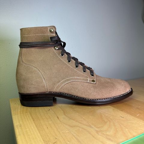 CopperyFoil Service Boot in Horween Marine Field Roughout