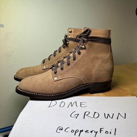 CopperyFoil Service Boot in Horween Marine Field Roughout