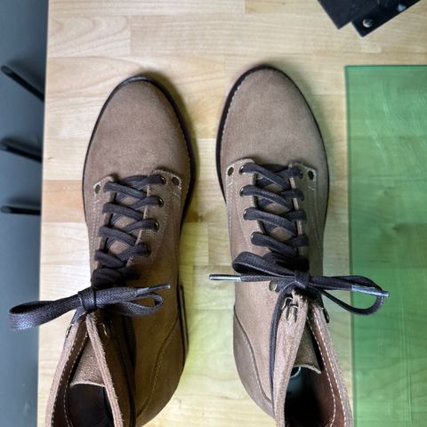 CopperyFoil Service Boot in Horween Marine Field Roughout