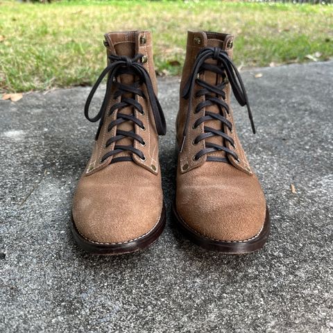 CopperyFoil Service Boot in Horween Marine Field Roughout