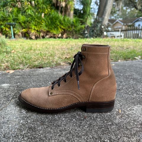 CopperyFoil Service Boot in Horween Marine Field Roughout