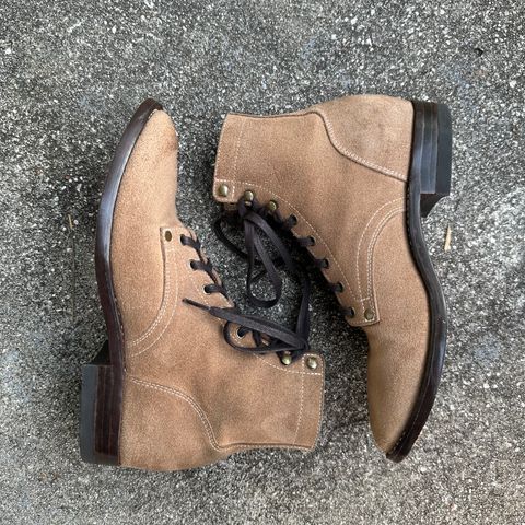 CopperyFoil Service Boot in Horween Marine Field Roughout