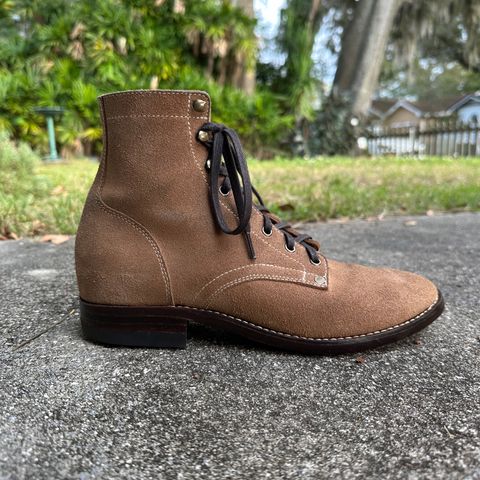 CopperyFoil Service Boot in Horween Marine Field Roughout