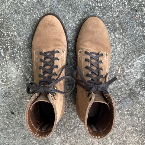 CopperyFoil Service Boot in Horween Marine Field Roughout