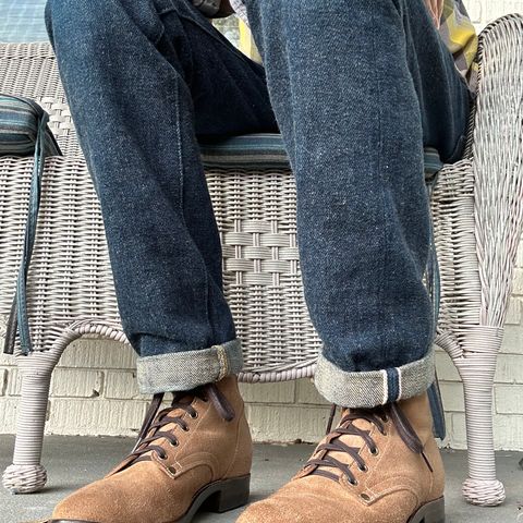 CopperyFoil Service Boot in Horween Marine Field Roughout