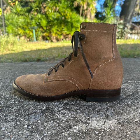 CopperyFoil Service Boot in Horween Marine Field Roughout