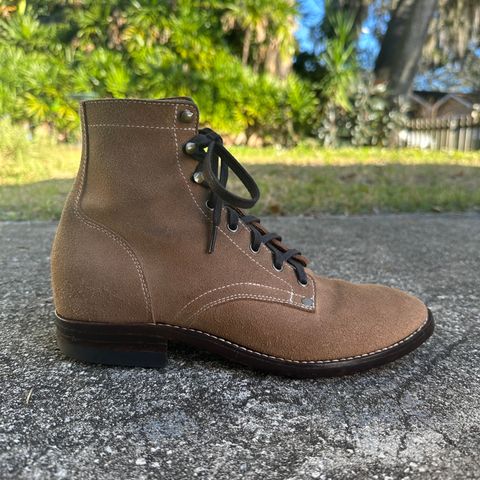 CopperyFoil Service Boot in Horween Marine Field Roughout