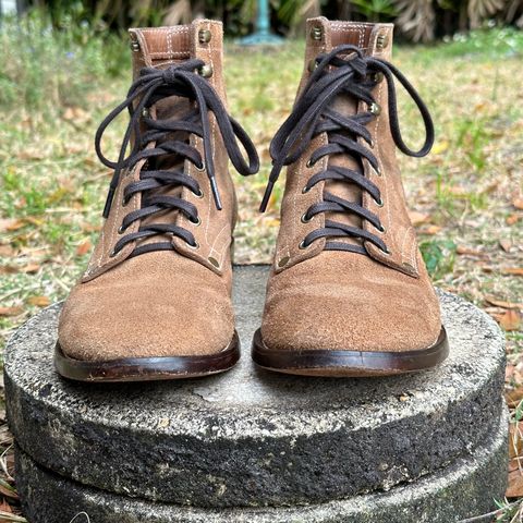 CopperyFoil Service Boot in Horween Marine Field Roughout