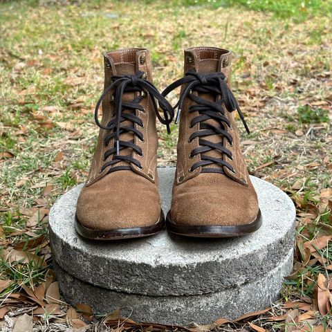 CopperyFoil Service Boot in Horween Marine Field Roughout