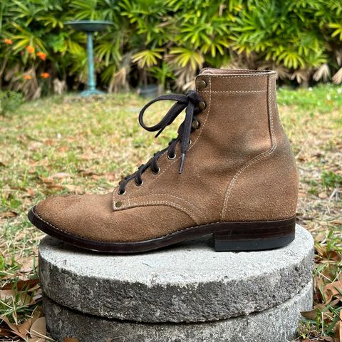 CopperyFoil Service Boot in Horween Marine Field Roughout