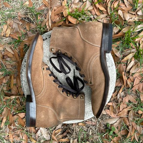 CopperyFoil Service Boot in Horween Marine Field Roughout