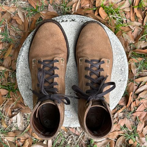 CopperyFoil Service Boot in Horween Marine Field Roughout