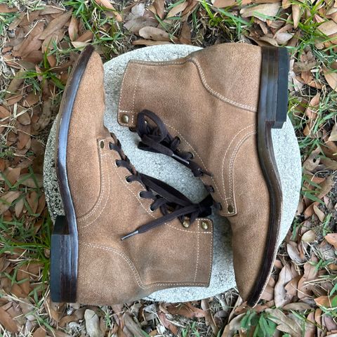 CopperyFoil Service Boot in Horween Marine Field Roughout
