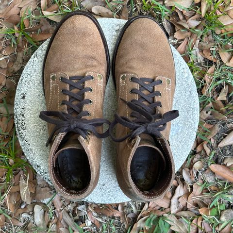 CopperyFoil Service Boot in Horween Marine Field Roughout