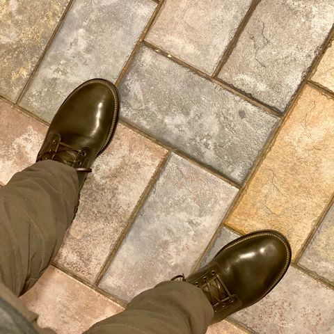 Viberg Boondocker in Maryam Olive TPR Horsebutt